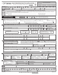 Document preview: Form MV-82B Boat Registration/Title Application - New York