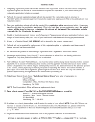 Form MV-700 Application for Refund of Motor Vehicle/Driver License Products - Pennsylvania, Page 2