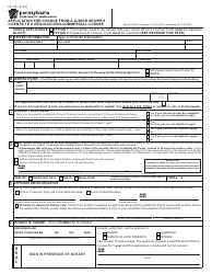 Document preview: Form DL-59 Application for Change From a Junior Driver's License to a Regular Non-commercial License - Pennsylvania