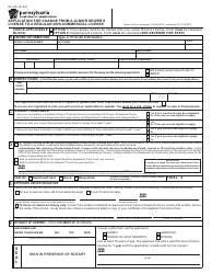 Form DL-59 Application for Change From a Junior Driver&#039;s License to a Regular Non-commercial License - Pennsylvania