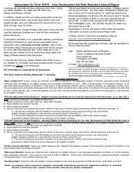 Form 9261A Jobs Development Act Rate Reduction - Annual Report - Rhode Island, Page 2