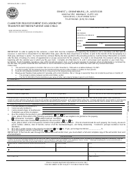 Form BOE-58-AH Claim for Reassessment Exclusion for Transfer Between Parent and Child - County of San Diego, California, Page 2
