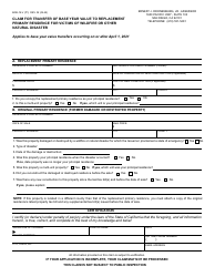 Document preview: Form BOE-19-V Claim for Transfer of Base Year Value to Replacement Primary Residence for Victims of Wildfire or Other Natural Disaster - County of San Diego, California