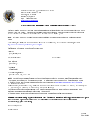 Form E-1 Cm/Ecf Efiling Registration Form for Representatives, Page 2