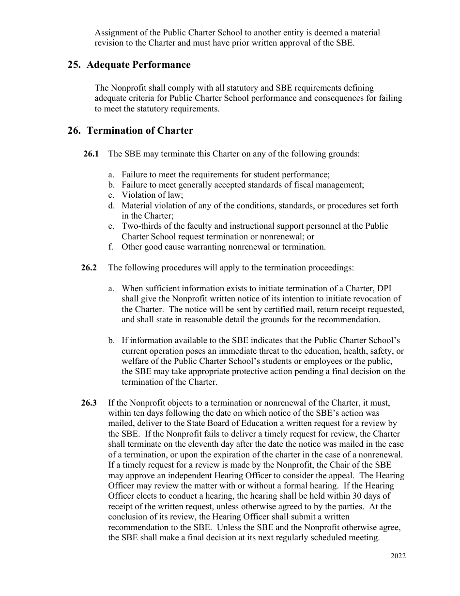 2022 North Carolina Charter Agreement - Fill Out, Sign Online and