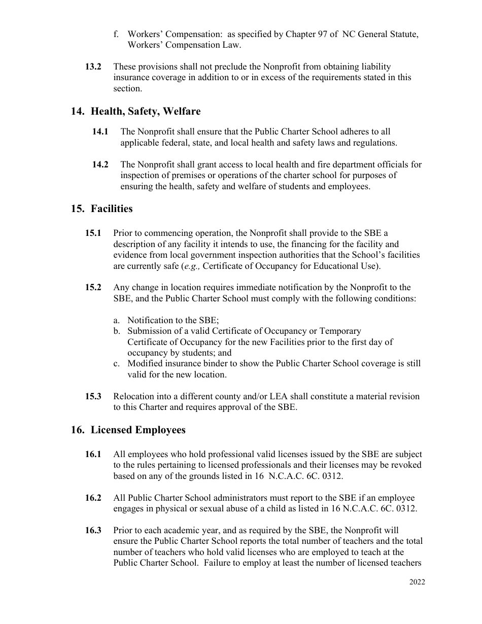 Charter Agreement - North Carolina, Page 7