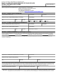 Form ADM-3016 Equity Claims for Goods/Services of $10,000 or Less (Other Than Employee Claims) - California