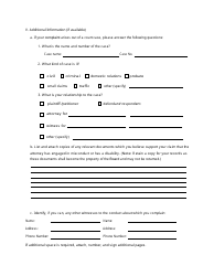 Office of Disciplinary Counsel Complaint Form - Virgin Islands, Page 3