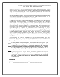 Water Service Application - City of Mission, Texas, Page 2