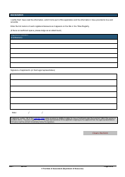 Form LA31 Part B Extension of a Rolling Term Lease Application - Queensland, Australia, Page 6