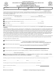 Document preview: Form DPS-332-C Firearm and Ammunition Compliance Statement - Connecticut