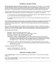 Form PTF-653-E Property Tax Exemption Application for Veteran Cooperative Housing Corporation Shareholders - Maine, Page 2