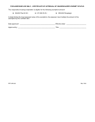 Form PTF-653-2B Property Tax Exemption Application for a Cooperative Housing Corporation Shareholder Who Is a Surviving Spouse, Parent, or Minor Child of a Deceased Veteran - Maine, Page 2