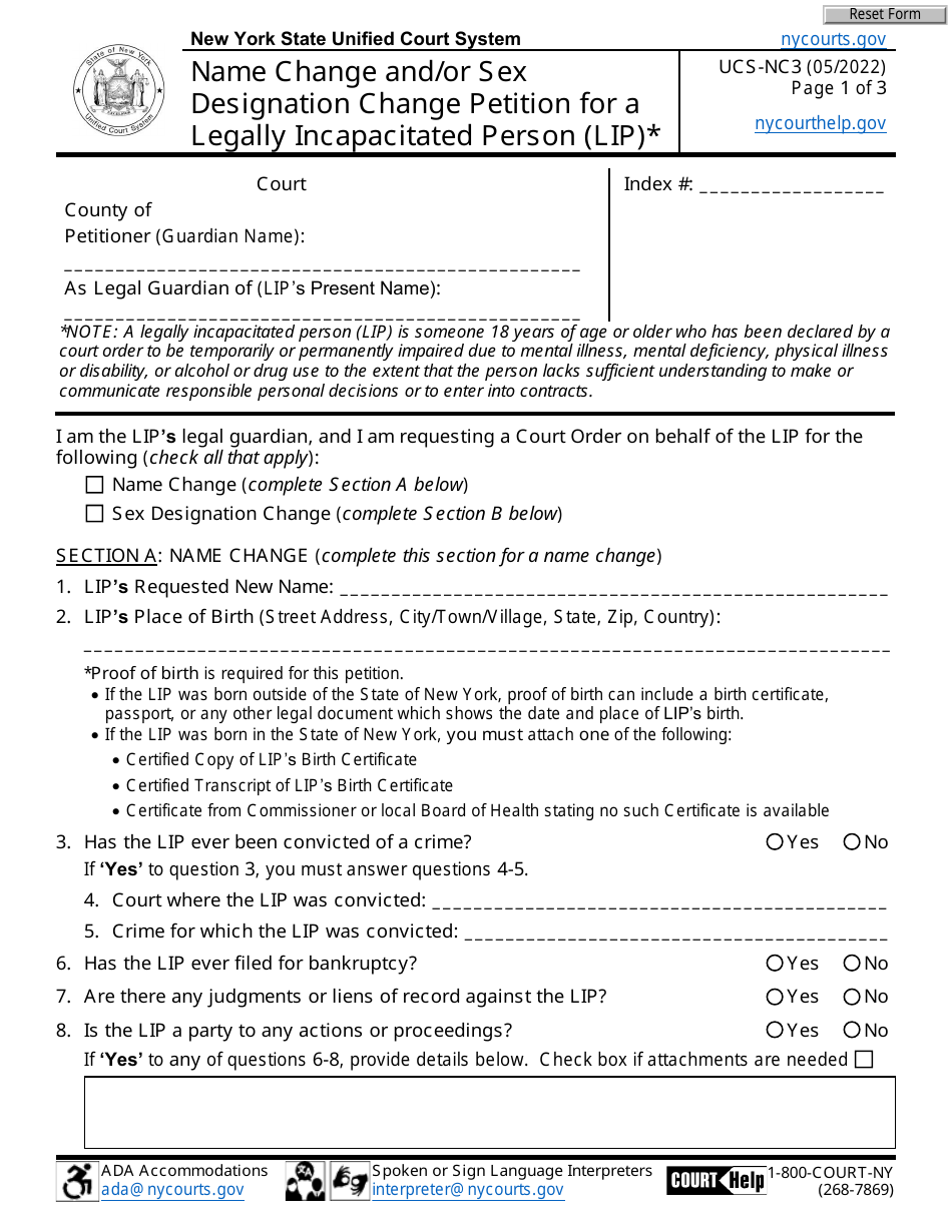 Form Ucs Nc3 Fill Out Sign Online And Download Fillable Pdf New York Templateroller 6625