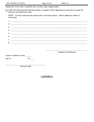 Form UCS-6343/V Application to Amend or Vacate Extreme Risk Protection Order - New York, Page 2