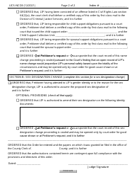 Form UCS-NCO3 Order Granting Name Change and/or Sex Designation Change for Legally Incapacitated Person (Lip) - New York, Page 2