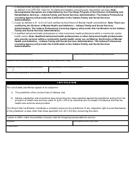 State Form 56084 Out-of-State Telehealth Practitioner Certification - Indiana, Page 2