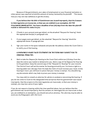 Garnishment Packet - Not for Personal Services - Utah, Page 10