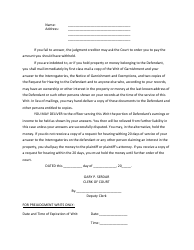 Garnishment Packet - Not for Personal Services - Utah, Page 8