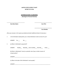 Garnishment Packet - Personal Services (Wage) Continuing Garnishment - Utah, Page 15