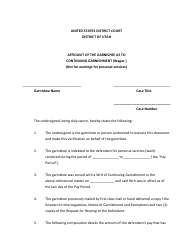 Garnishment Packet - Personal Services (Wage) Continuing Garnishment - Utah, Page 20