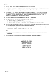 Form 635_0110A Foreign Profit Corporation Registration Statement - Iowa, Page 3