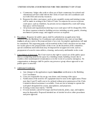 Application for Facility Use - Utah, Page 2