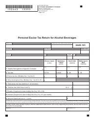 Form DR0449 Personal Excise Tax Return for Alcohol Beverages - Colorado, Page 2
