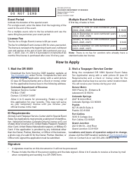 Form DR0589 Special Event Sales Tax Application - Colorado, Page 2