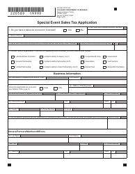 Form DR0589 Special Event Sales Tax Application - Colorado, Page 3