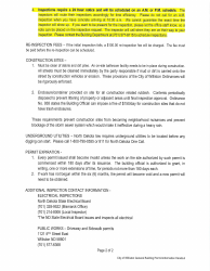 Residential Building Permit Application - City of Williston, North Dakota, Page 5