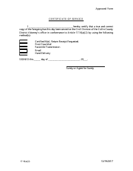 Affidavit Verifying Incarceration of the Accused and Seeking Discharge of Liability Pursuant to Tccp Article 17.16(A)(2) - Collin County, Texas, Page 2