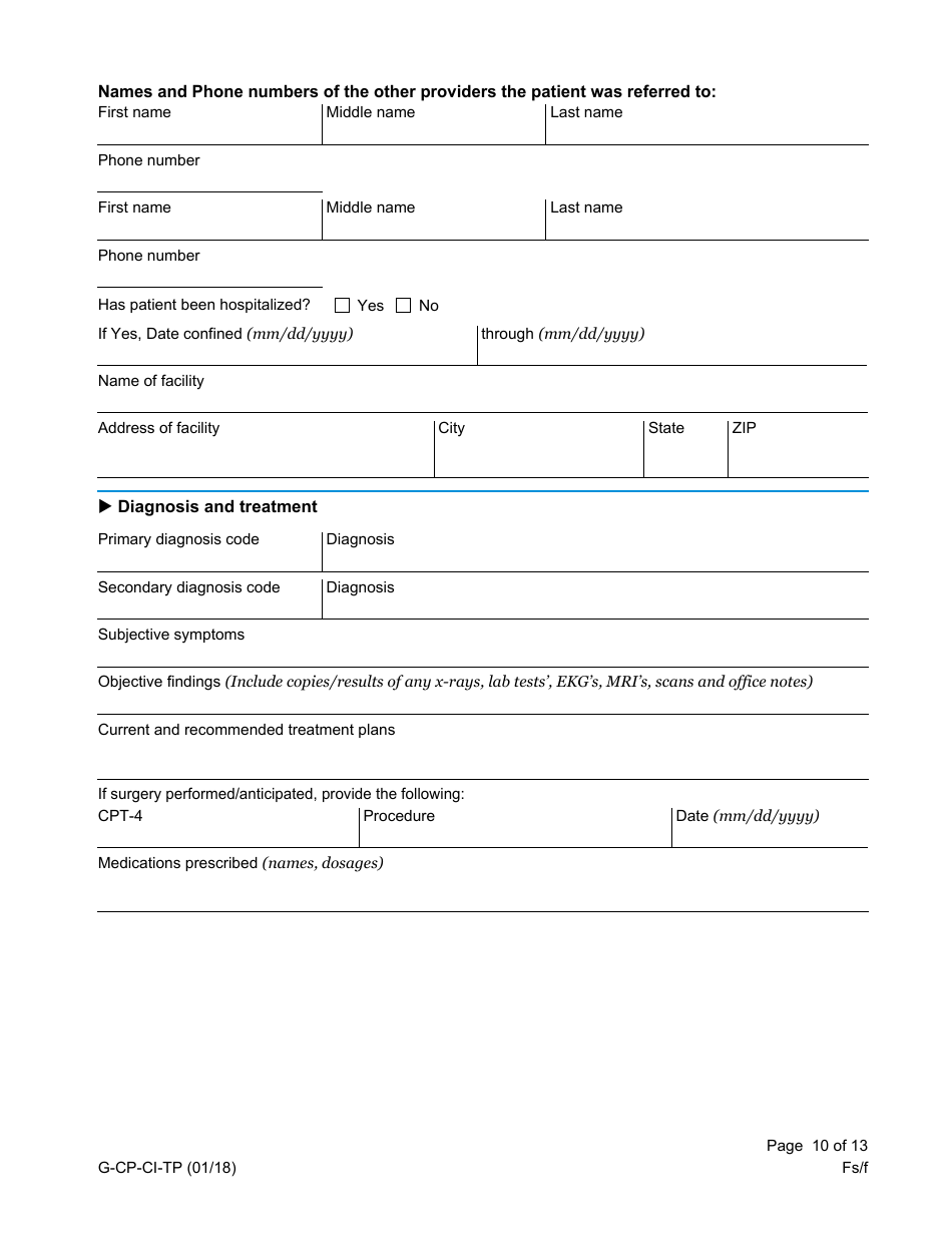 Form G-CP-CI-TP Group Life Insurance Statement of Review - Metlife - West Virginia, Page 10