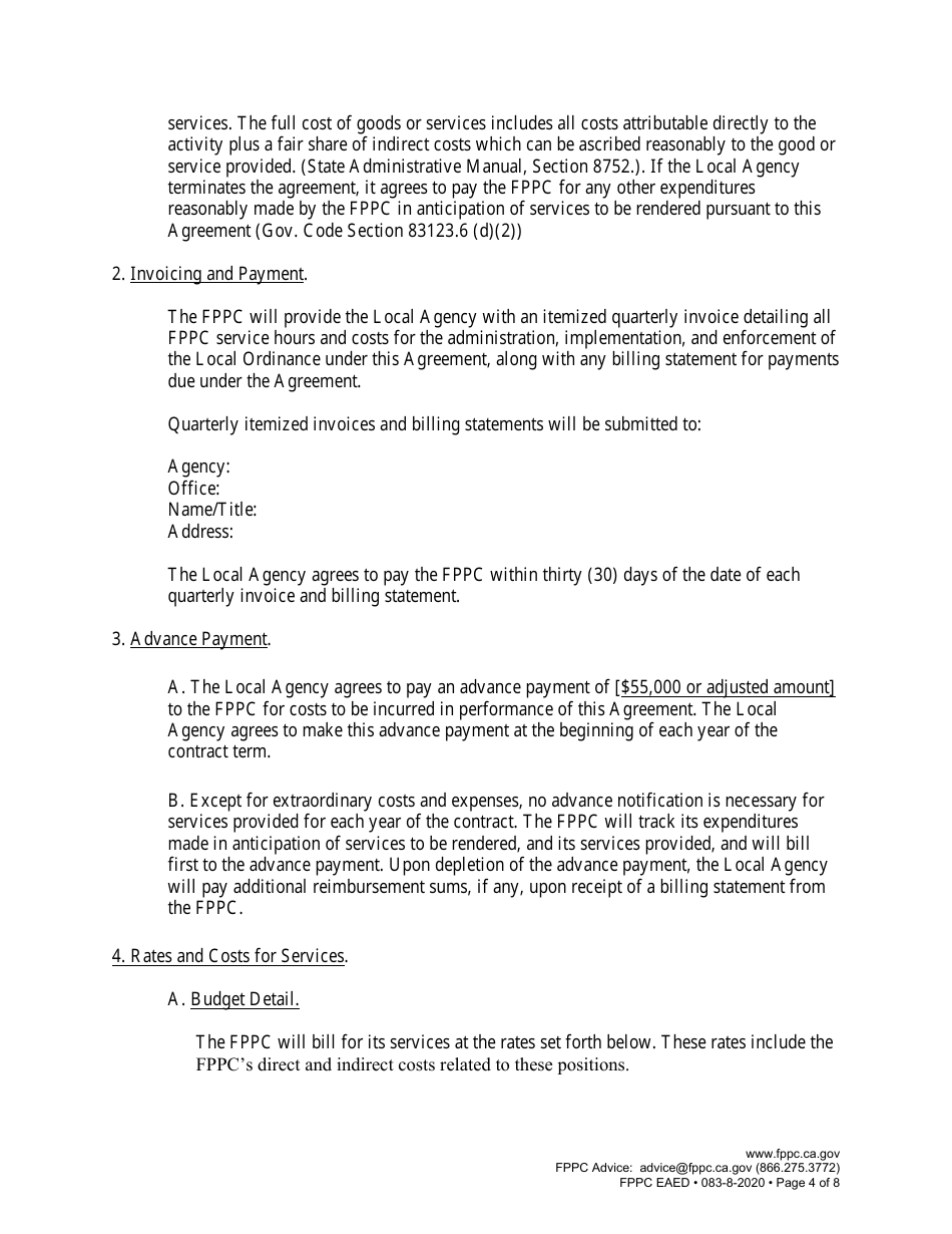 Campaign Law Enforcement Agreement - California, Page 4