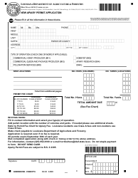 Form AES-22-35 New Apiary Permit Application - Louisiana