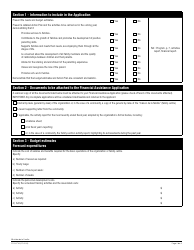 Form FO-0271A Financial Assistance Application - Financial Support Program for Indigenous Family Organizations - Quebec, Canada, Page 2