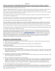 Initial Statement of Water Diversion and Use - California, Page 8
