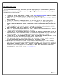 Inclusionary Unit and Affordable Dwelling Unit Resale Price Request - Washington, D.C., Page 4