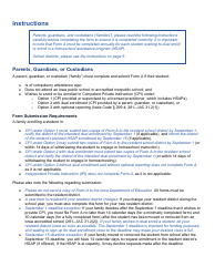 Form A Annual Competent Private Instruction Report - Iowa, Page 2