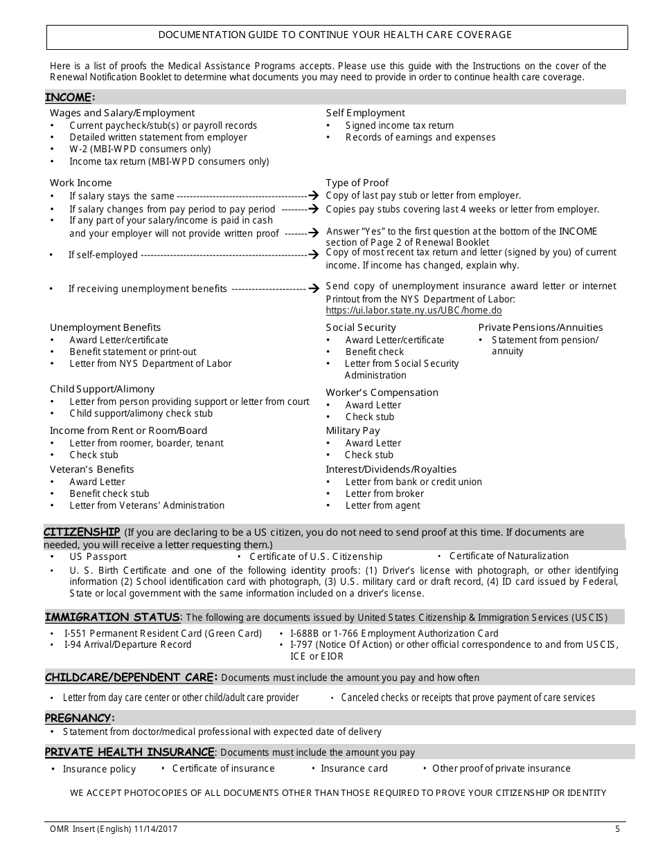 Form MAP-2020C Guide to Complete Your Medicaid Renewal Forms - New York City (English / Haitian Creole), Page 5