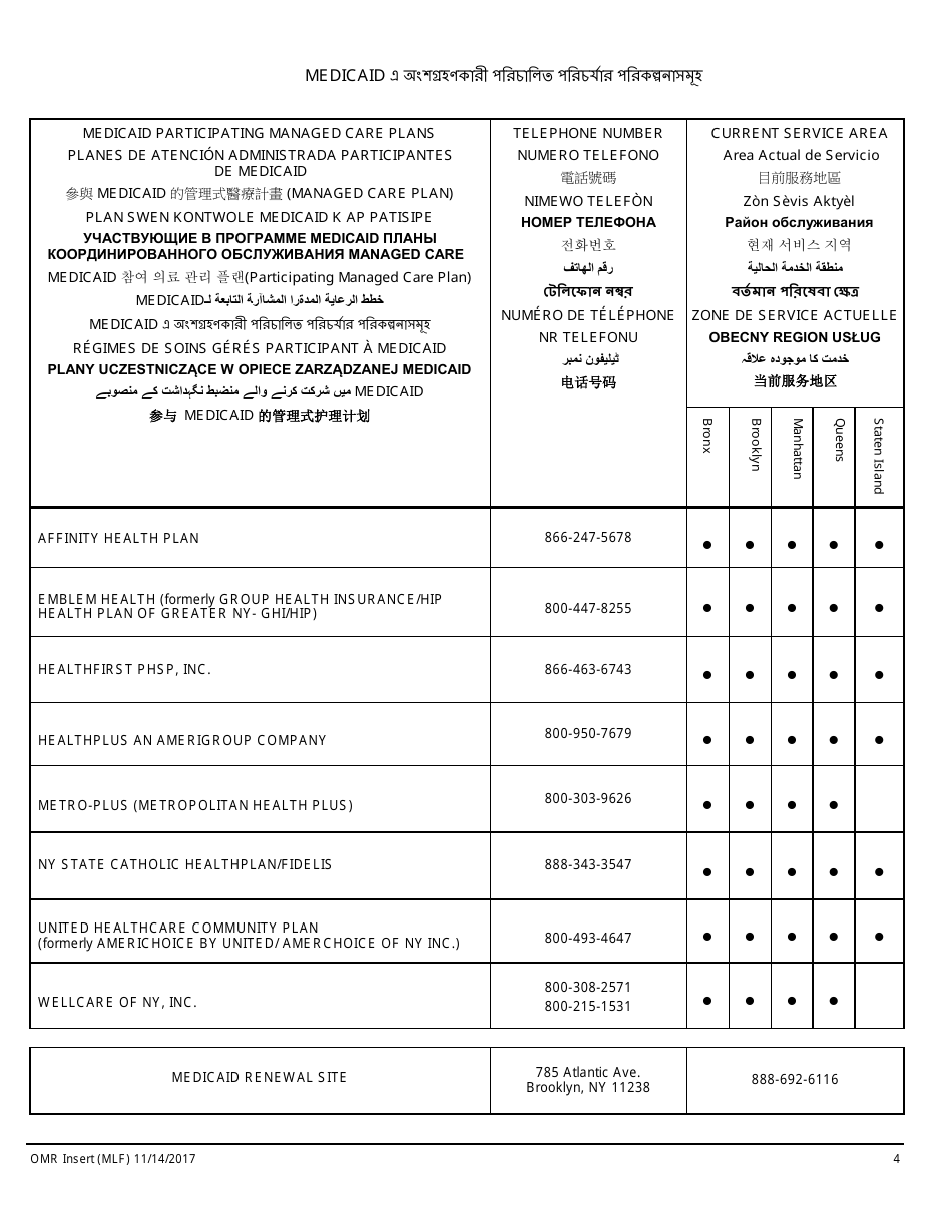 Form MAP-2020C Guide to Complete Your Medicaid Renewal Forms - New York City (English / Bengali), Page 4
