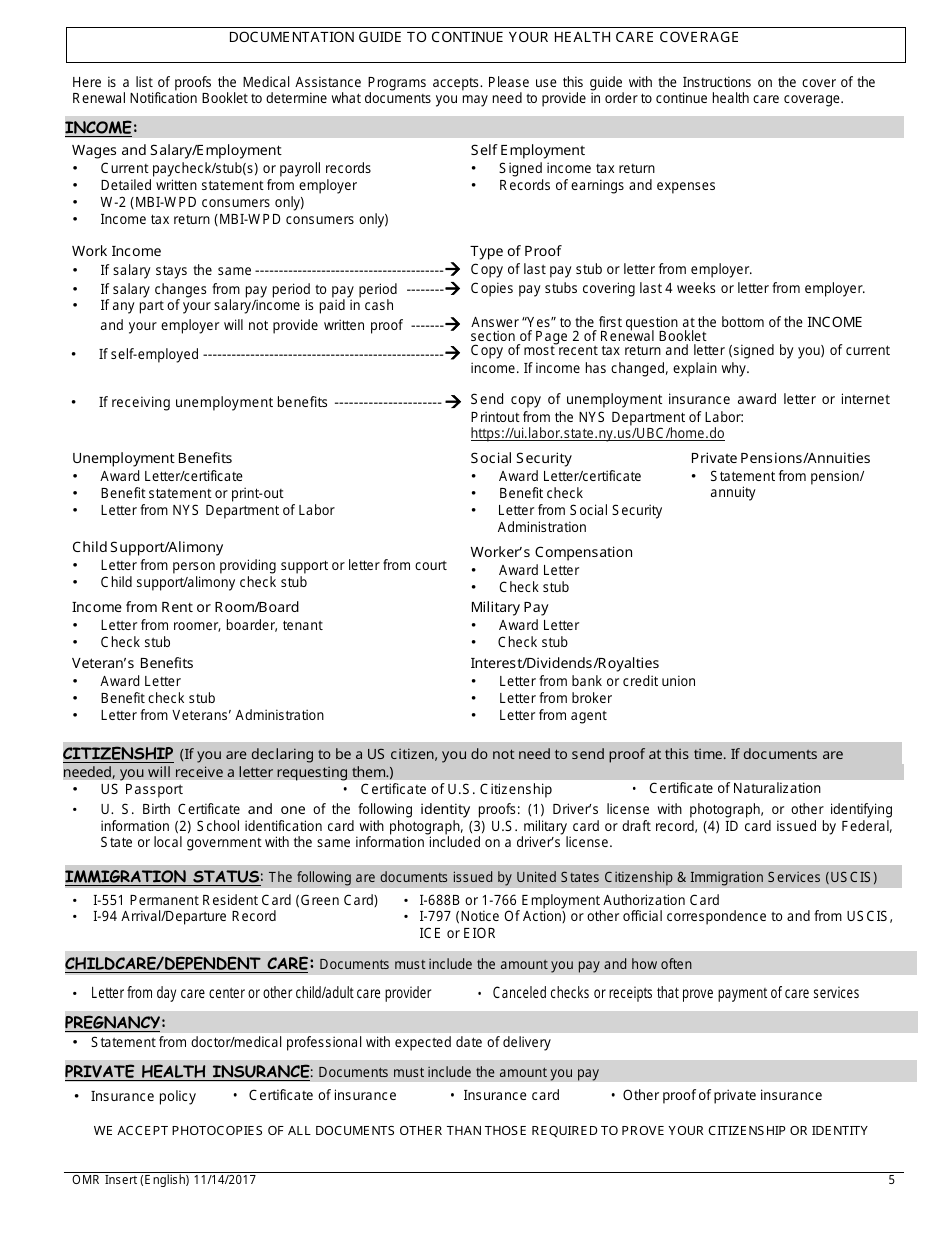 Form MAP-2020C Guide to Complete Your Medicaid Renewal Forms - New York City (English / Bengali), Page 5