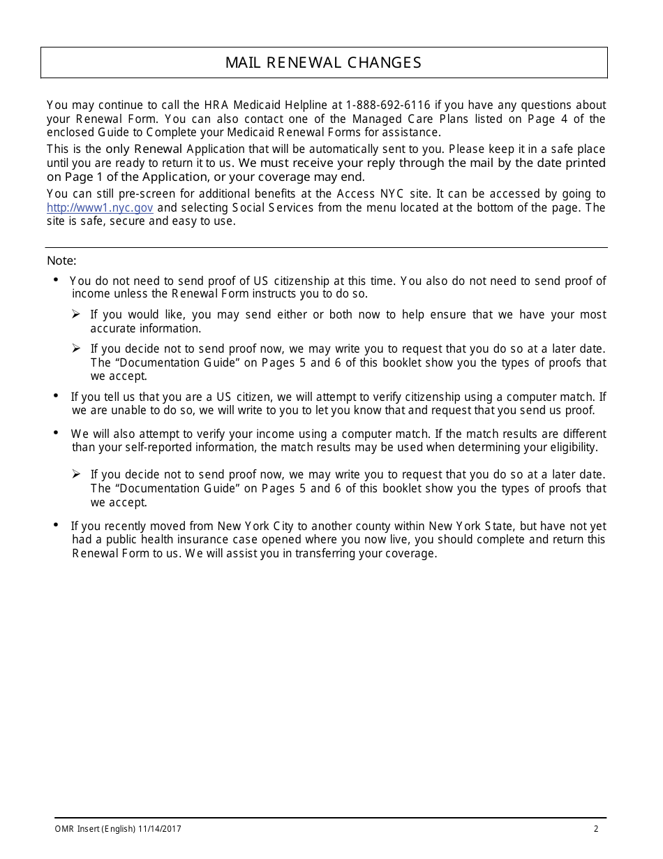 Form MAP-2020C Guide to Complete Your Medicaid Renewal Forms - New York City (English / Polish), Page 2