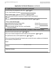 Form M-860W Application for Burial Allowance - New York City, Page 6