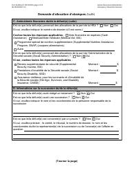 Form M-860W Application for Burial Allowance - New York City (French), Page 3