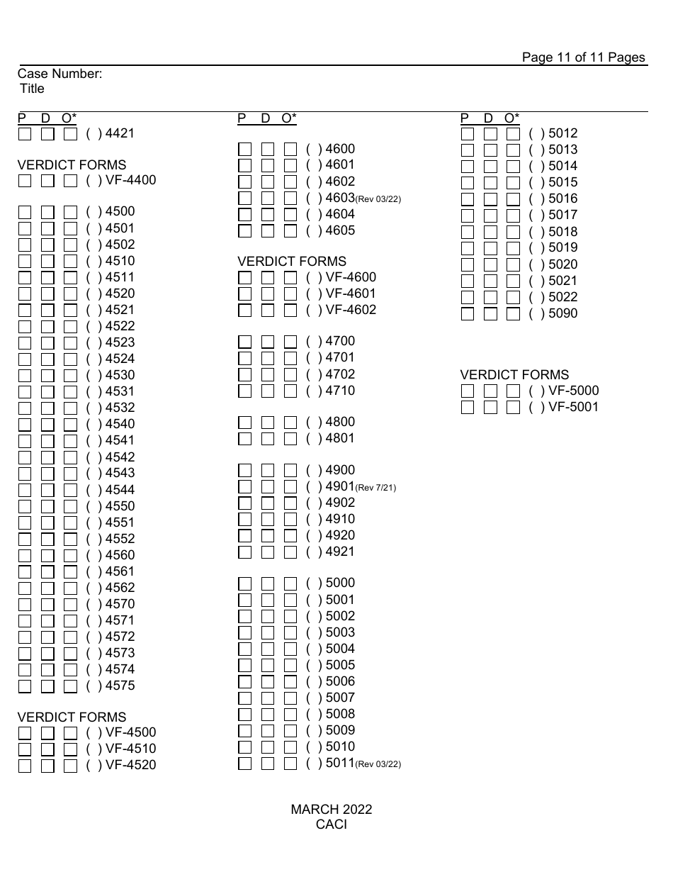 Request for Criminal Jury Instructions (Caci) - County of Fresno, California, Page 11