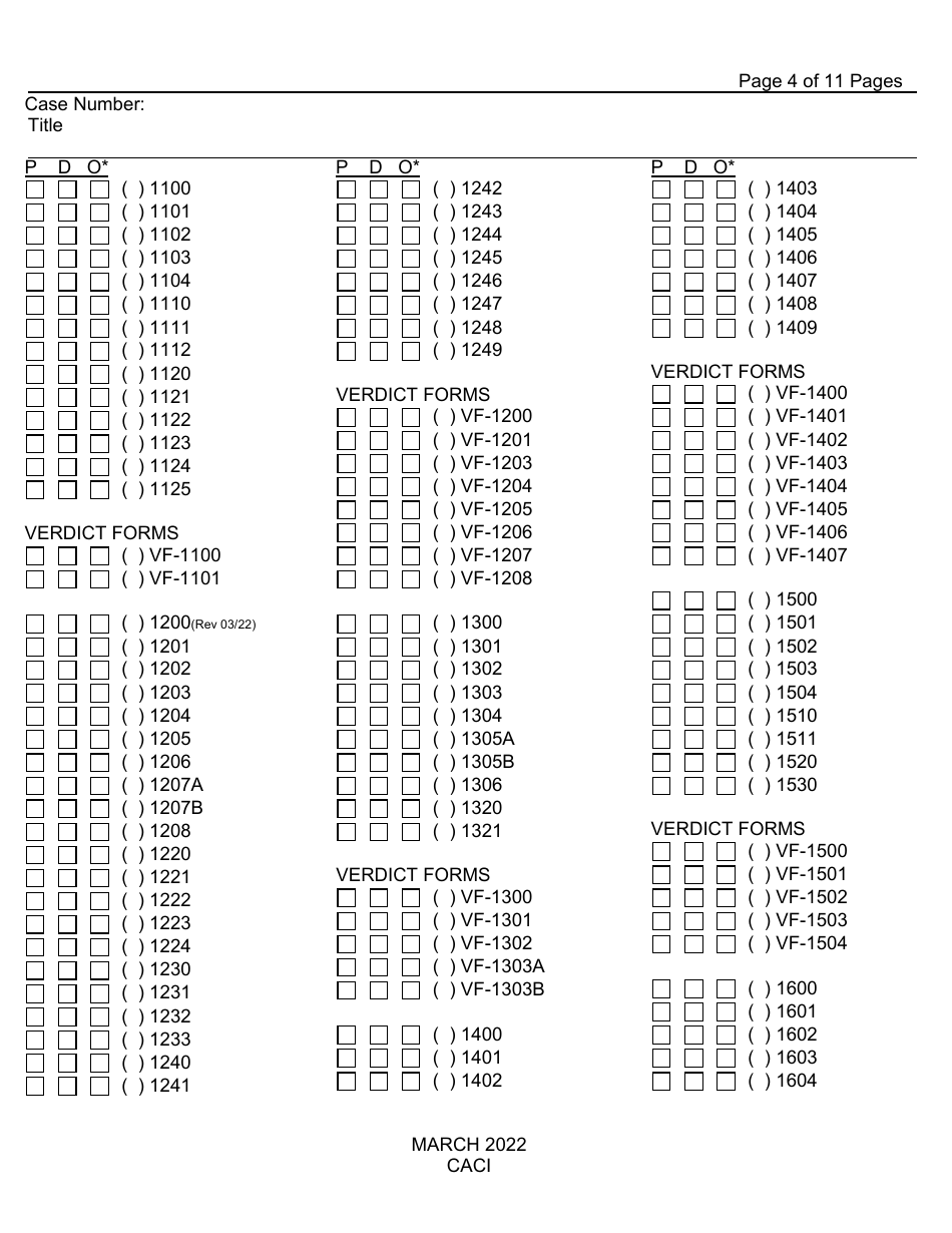 Request for Criminal Jury Instructions (Caci) - County of Fresno, California, Page 4