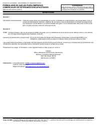 Formulario OBEO-0010ES Formulario De Quejas Para Empresas Comerciales De Veteranos Discapacitados - California (Spanish), Page 3