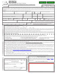 Form 4318 Military Application With Power of Attorney (For Persons Mobilized and Deployed With the U.S. Armed Forces) - Missouri