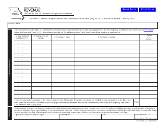Document preview: Form 5085C Tax Rate $0.22 Bulk Deliveries of Agricultural Gasoline - Missouri